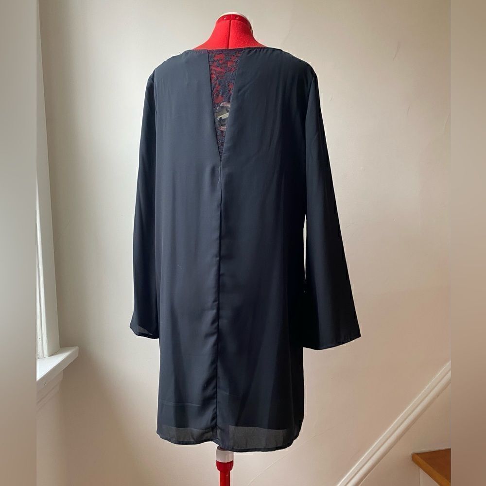 NWT Tom Tailor Black Sheath Dress with Bell Sleeves - Picture 14 of 15